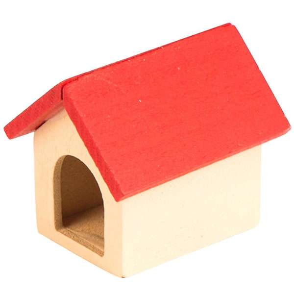 Miniatyr Hundegård Modell Leke Mini Hus Valpehus Dukke Miniatyr Møbler Rekvisitt Dekor 5X4.4CM 5X4.4CM