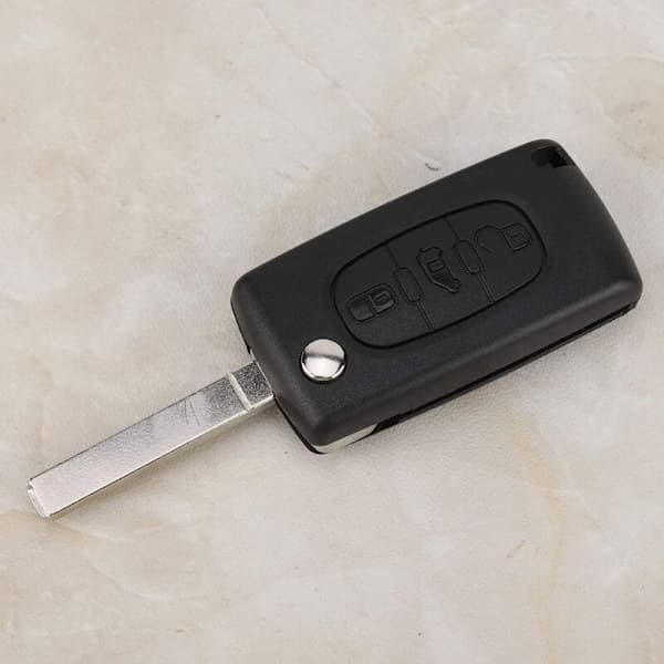 Replacement Shell for Peugeot Partner Key Remote, 3-Button Car Remote Protective Case for Citroen Berlingo or DISPATCH, Peugeot Partner