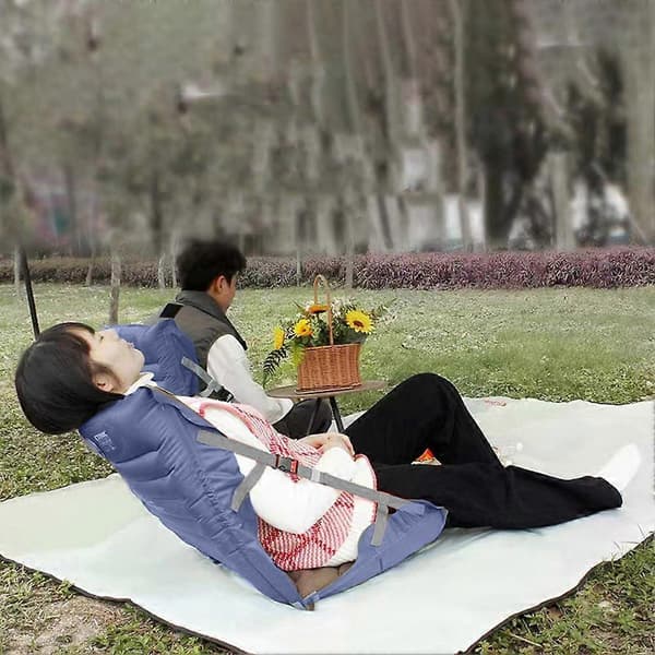 Portable Air Cushion Inflatable Camping Folding Outdoor Chairs Multi-angle Adjustable High-strength Support Camping Hiking Accessories