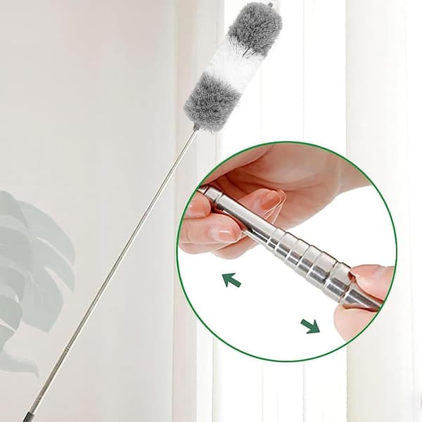 Microfiber Telescopic Duster 2.5 Meter Long Cleaning Duster Bendable Duster for Home Use