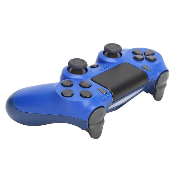 Wireless Controller Gamepad with Touch Screen Audio Function USB Cable for PS4 / PS4 Pro / PS4 Slim Blue