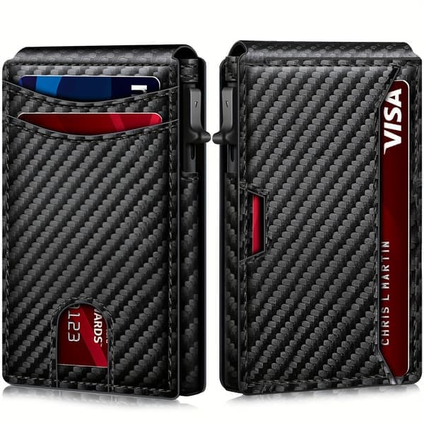 Modern Slim Wallet for Travel and Daily Use Minimalist Front Pocket Wallet RFID Protected Wallet