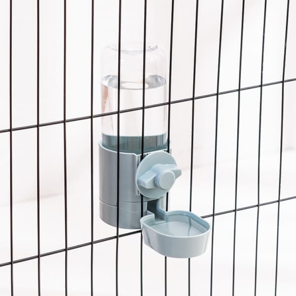 1 pc Self-hanging Bowl for Pet Feeding Cage Water Bottle Dispenser
