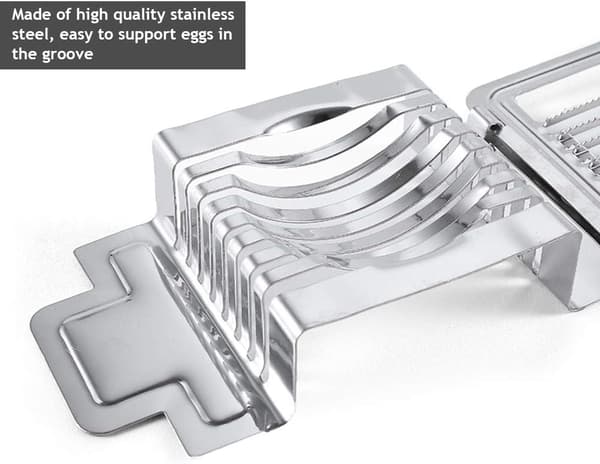 Shuangguyue Stainless Steel Egg Slicer, Egg Cooker, Kitchen Utensil, Home Kitchen, Egg Cutter (Silver)
