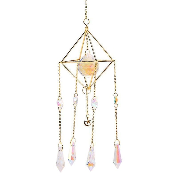 Crystal Rainbow Suncatchers Glass Anheng Hengende Ornament Prisme Ball Sun Catchers Vegg Vindu Yard