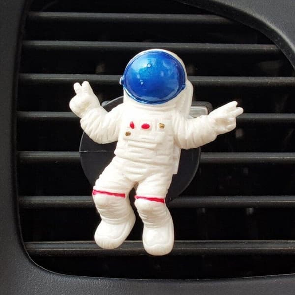 Bilduftfrisker Tegneserie Astronaut Vent Aroma Diffuser Luftuttak Parfymeklips for interiørdekorasjon -