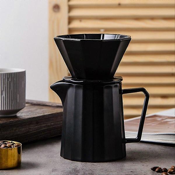 Pour over coffee maker set in ceramic, Pour over coffee drip set