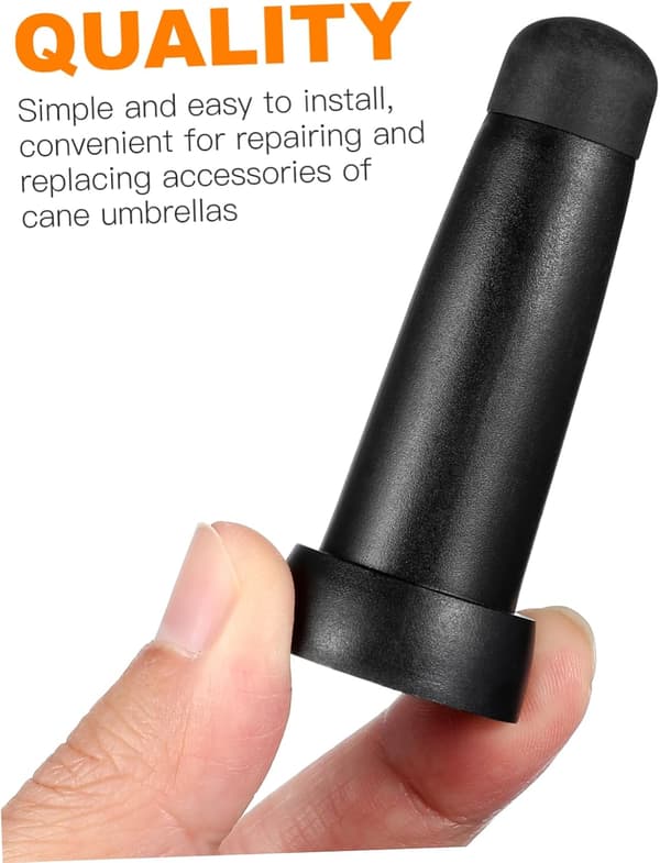 2 stk gummi paraplytopper erstatningshetter for paraplyer med langt håndtak, robuste vanntette beskyttere