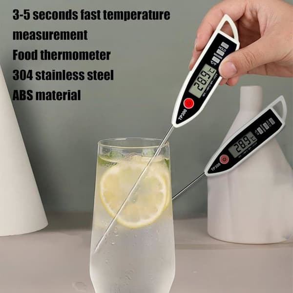 Termograf, termometer, vanntett, umiddelbar avlesning, for matlagings- og baketemperaturer