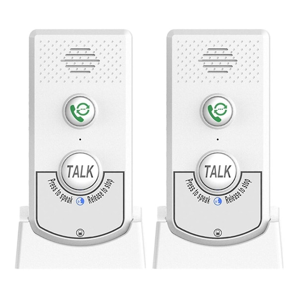 Wireless Intercom for Home with Voice Communication, Two-Way Call Function, Extra Long Range, Wireless Voice Intercom for Seniors, WELLNGS-XF9-