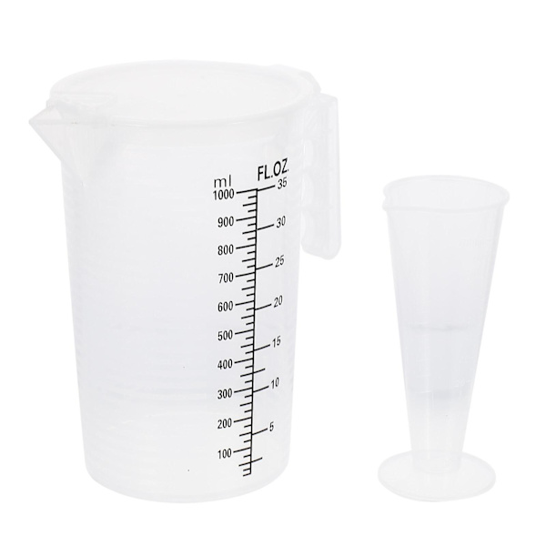 2 st Praktiska Mätkoppar Vågar Koppar Transparent Kopp Kökstillbehörtransparent17.5x17cm transparent 17.5x17cm
