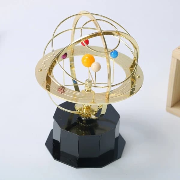 Solsystemet Planet Perpetual Motion Bordsdekoration Rotation Swing Globe Leksak