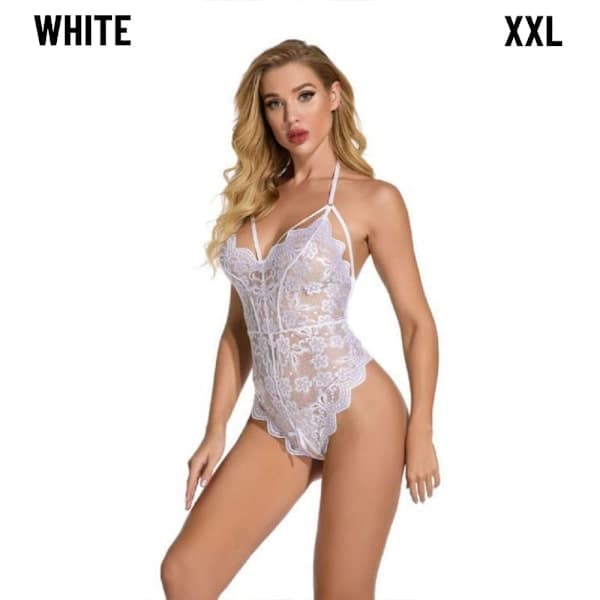 Spetsbodys Underkläder Nattkläder-Underkläder VIT XXL vit XXL vit XXL vit white white