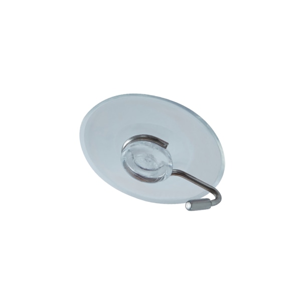12-pack Wall Hooks with Suction Cup - Transparent Self-Adhesive Suction Cup Hooks