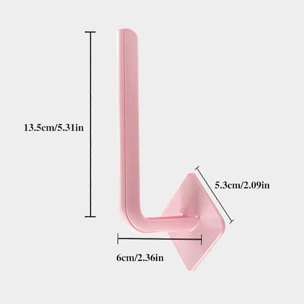 3 Pcs Wall Hooks Strong Bearing Capacity Waterproof L-Shaped Traceless Hanger Traceless Bathroom Kitchen