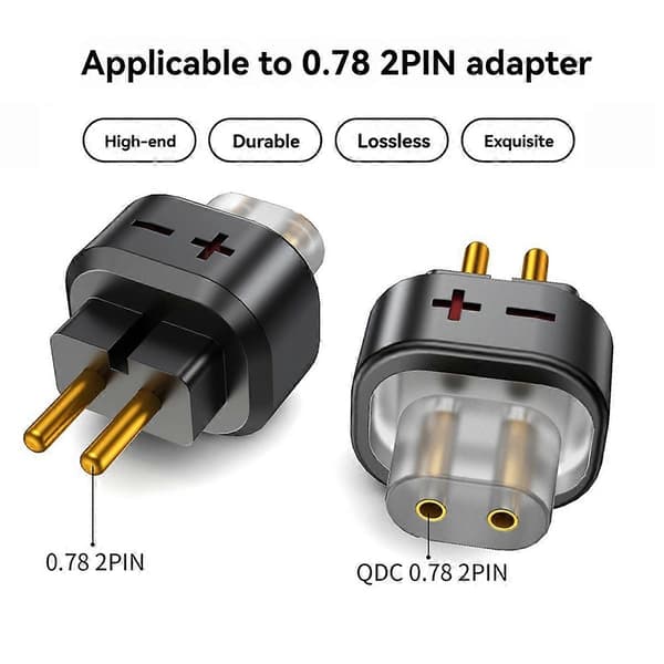 HIFI QDC Hun 0.78 2-bens Han Hovedtelefonadapter til SHUOER A