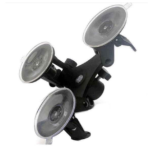 Car Holder Triple Vacuum Suction Cup Mount for Camera Stabilizer Accessories with Expansion Adapter