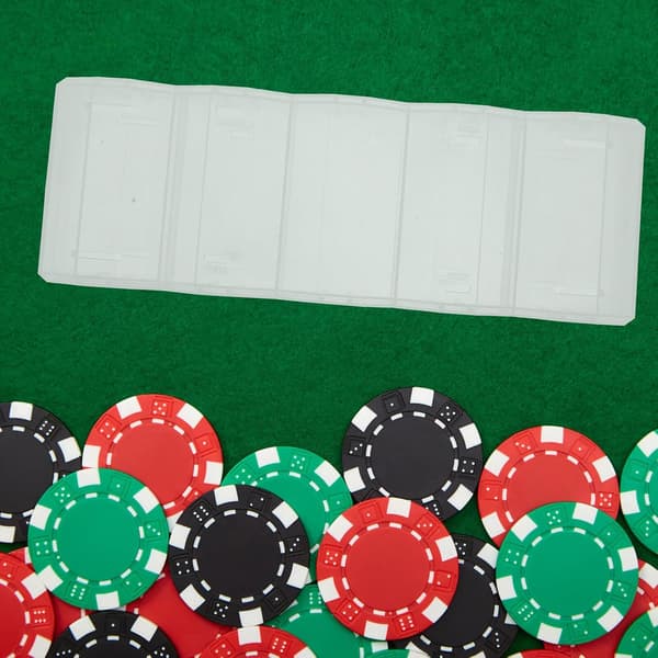 Pokerchipsboks og chiptråg med lokk 100 stk kapasitet Pokeroppbevaringstilbehør
