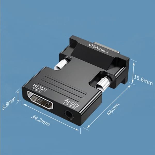 HDMI to VGA Cable Audio Adapter HDMI Compatible Converter
