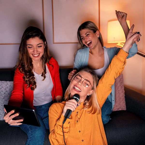 2 universelle USB-mikrofoner for karaoke og opptak (Wii, PS3, PS4, XboxOne, PC) - Svart