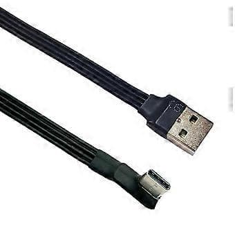 18W Type C til Type C Kabel Hurtigt Type C Opladerkabel 480Mbps Dataoverførsel Opladerkabel til Smartphones Tablets Laptop 60cm Type C sidebøjning 60cm Type C side bend