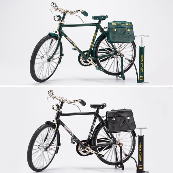 Retro Cykelmodel Kit, Miniaturmetalpynt til Kunstsamling, Legetøj til Børn - Perfekt