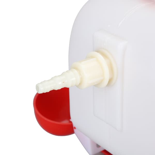 Chicken Waterer 10L Large Capacity Top Fill Poultry Waterer with 10 Water Cups for Duck Goose Fully Automatic-XF11-