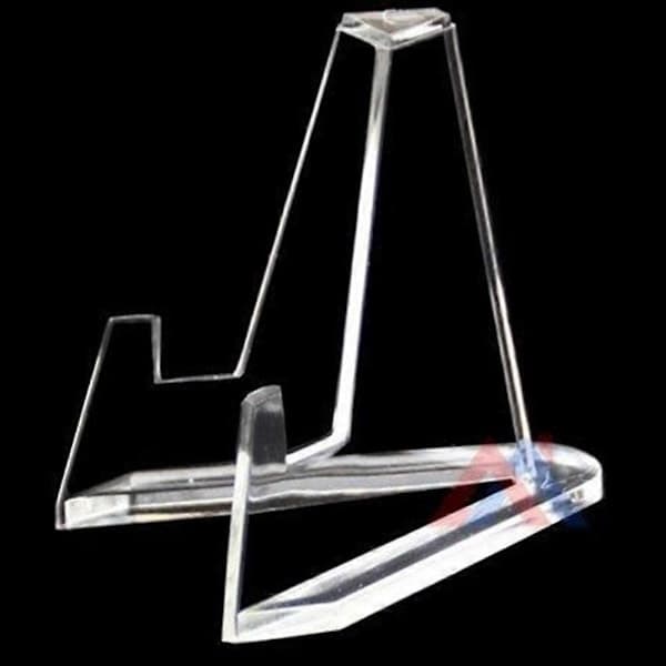 Acrylic Easel Display Stand 68mm Height Clear Desktop Stable Holder For Decoration And Organization