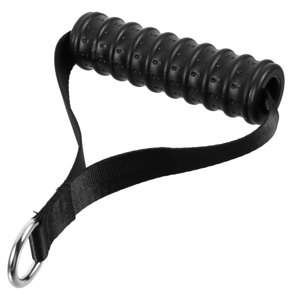1 st Handtag för Pull Rope Elastisk Fitness Bröst Expander Hållare Handtag Svart 18X13CM Black 18X13CM