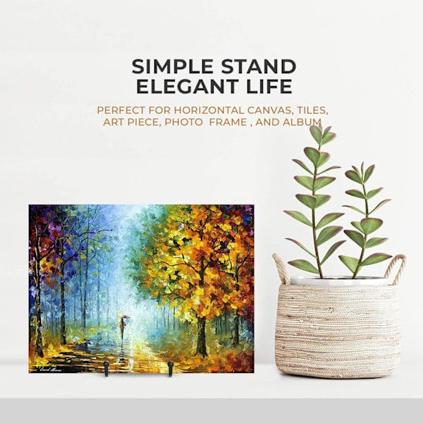 Plate Stand for Display - Plate Holder Display Stand + Metal Frame