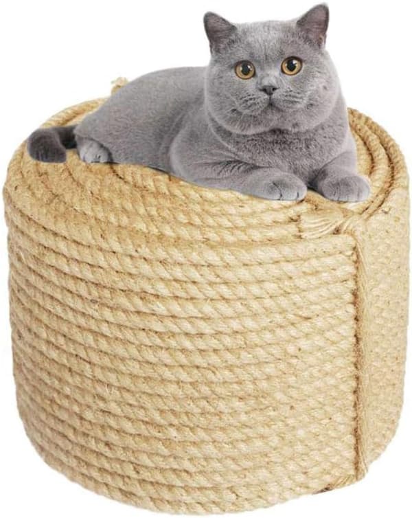 Strong & Robust Jute Rope, Flexible and Durable for Crafts, Scratching Post Repair, Home Decor (6mm*10m)