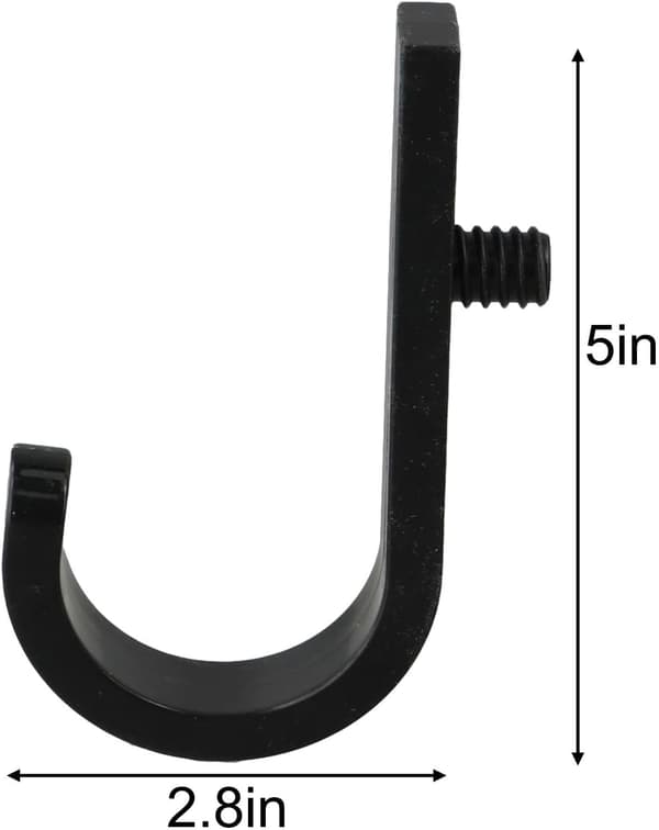 J-Hook for Garden Shed Wall Mounted Storage Tool Accessories for (2 Pcs)