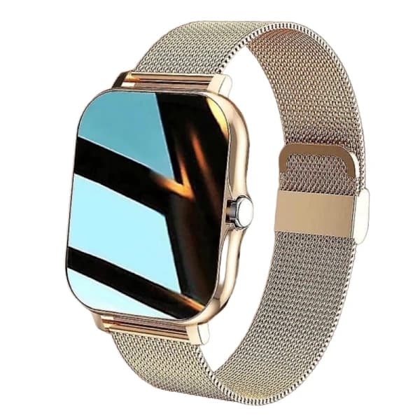 Smart Klocka Herr Dam Smartwatch Kompatibel med Android Telefoner Iphone Pulsmätare Fitness Tracker Rosa