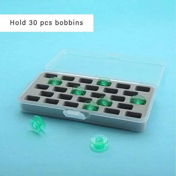 Bobbin Holder Storage Box, Sewing Box Thread Organizer Holds 30 Bobbins Empty Bobbins Bobbin Box Organizer, Bobbin Box Organizer (Box Only)