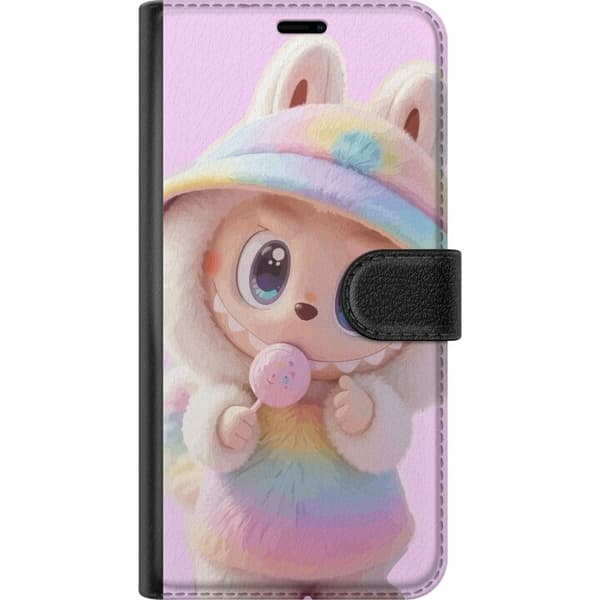 Apple iPhone 11 Wallet Case Monster Rabbit Doll Vinyl Figure Funny Expressions Wallet Case Plånboksfodral