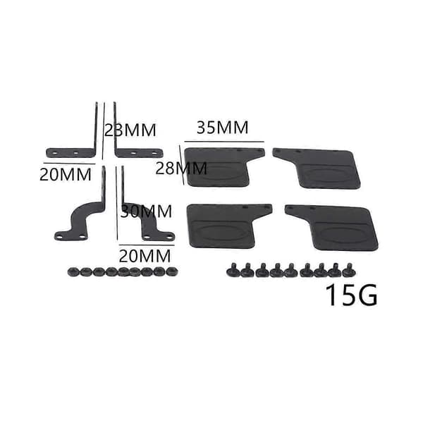 Gummisprutskjermer foran og bak for Trx4m 1/18 RC Crawler Bil Oppgraderingsdeler Tilbehør