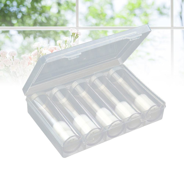 6 stk. Klar Stativ Myntruller Indpakninger Mynt Display Case Myntbeholder Plastik Mynt Rør 6stk 6pcs