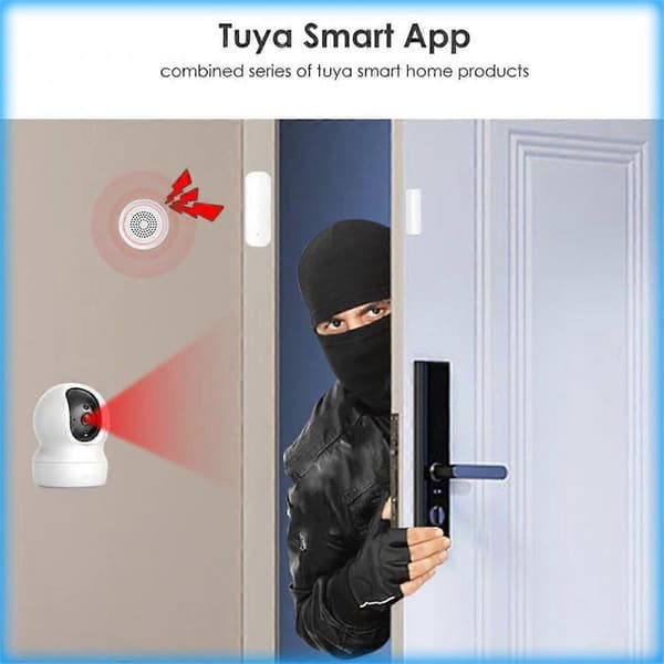 WiFi Smart Dør- og Vinduessensor Åpen/Lukket Detektor Smarthus