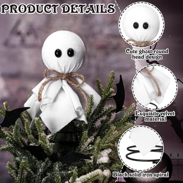 Spøkelse Halloween Mini Juletrepynt 5,5\" Dekor Hjem Festtilbehør_OF