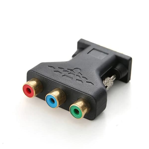 VGA RCA-sovitin 3RCA-videonaaras HD 15-nastainen VGA-muunnin