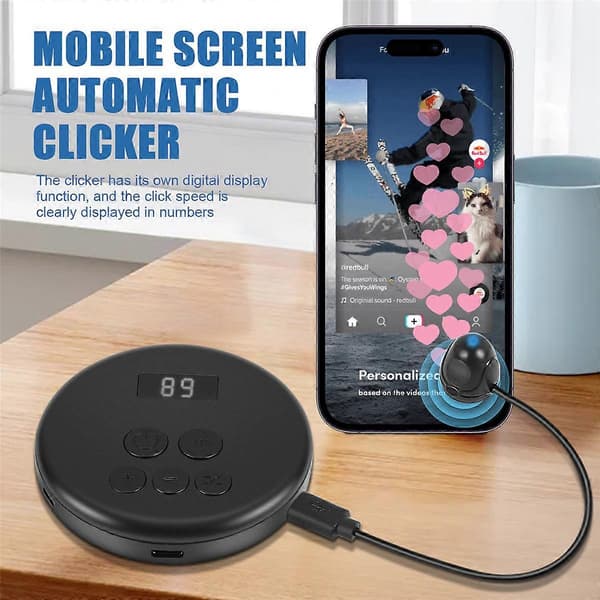 Mobiltelefonskärm Auto-Clicker Tyst Fysisk Simuleringsenhet -A