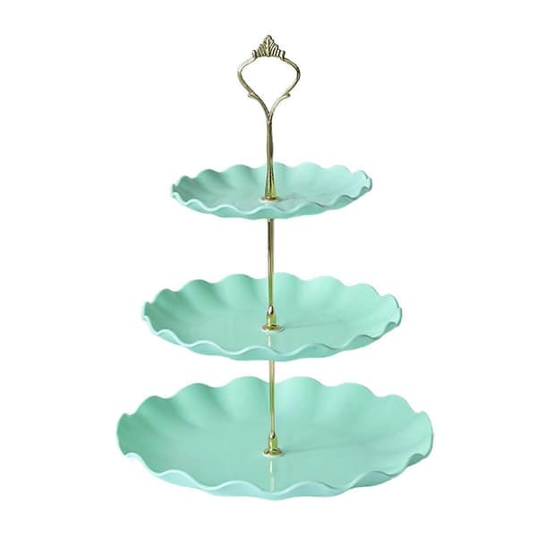 Tiered Cake Stand Tower Dessert Display Stand BPA-Free Large Capacity Easy Assembly Cake Stand Multicolored Multicolor Multicolor