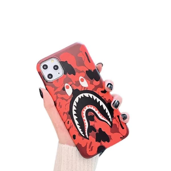 Full Coverage Fashion Anti-fall Protective Case Suitable for iPhone 13 Pro Max Mobile Phone Case - Camouflage Red
