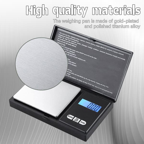Digitalvekt smykker / gull / kaffe 0,01 g - 200 g