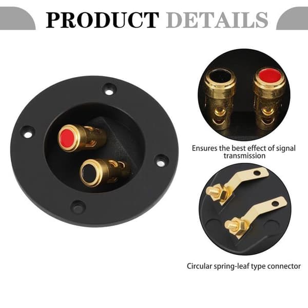 Speaker Terminal Block - 4 Pieces - 2-Way - Speaker Connector - For Subwoofer and Home Audio