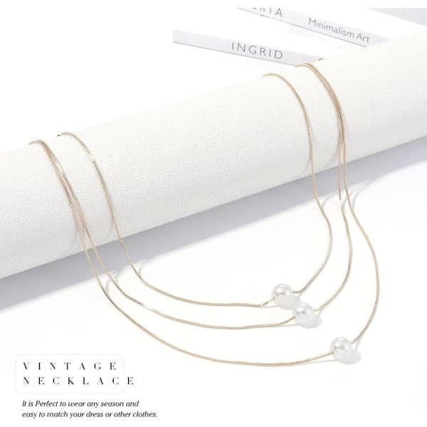 Kullanvärinen boheemi choker-kaulakoru kullatulla riipuksella