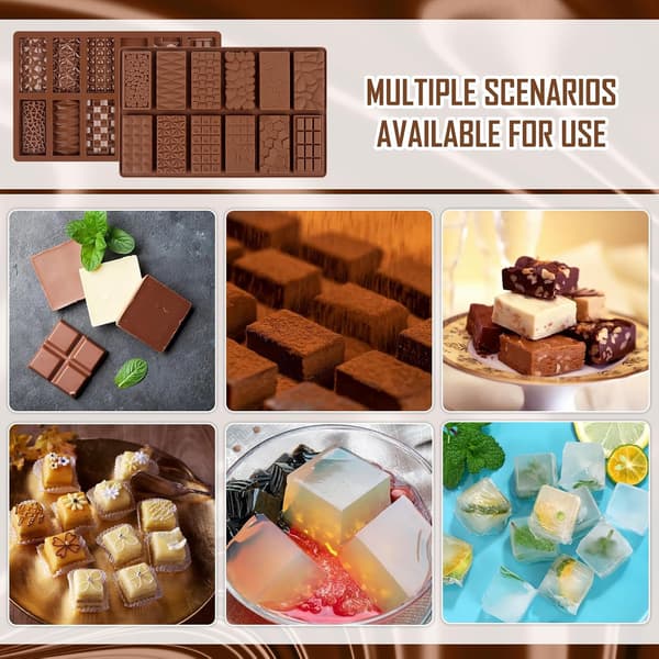 Silikoneform Chokoladeform 2 Dele, Chokoladeform 12