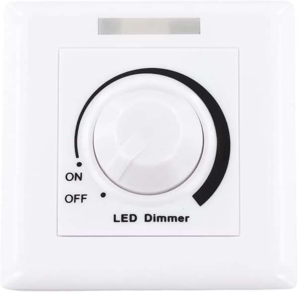 Vridknappsremsor designade ingen rand LED-dimmer för 12V 24V enfärgad belysning med belysning