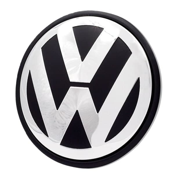 4-pack - Volkswagen VW Hubcaps / Wheel Hub Emblems - Car Silver 65mm - Self-adhesive 56 mm 56 mm