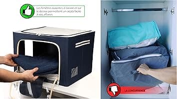 1 Storage Box with Zipper - Clothing and Wardrobe Storage Solution